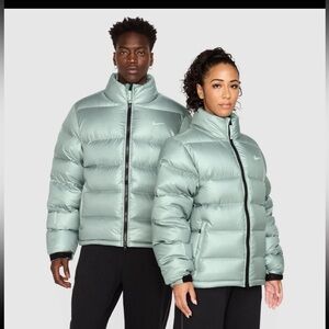 Nike Nocta Drake Mica Green/Silver Sunset Puffer Jacket Large Rare Down Puffer